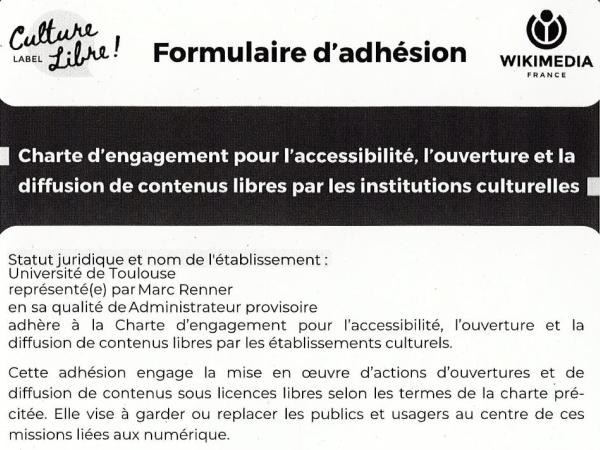 L'Université de Toulouse s'engage en faveur des contenus Open Content